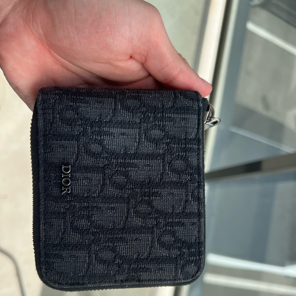 Dior Oblique Jacquard Zipped Wallet